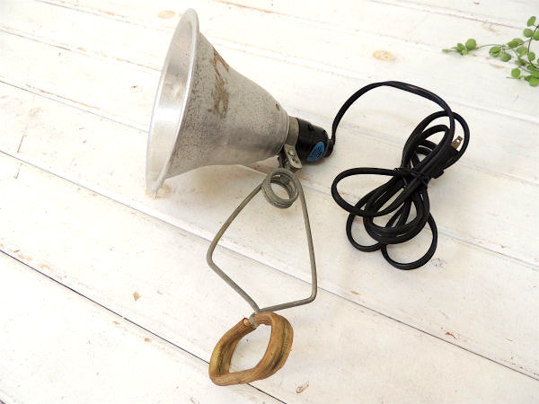 【LEVITON】ブリキ製・ヴィンテージ・クリップライト/ポータブルランプ/照明 /工業系 USA