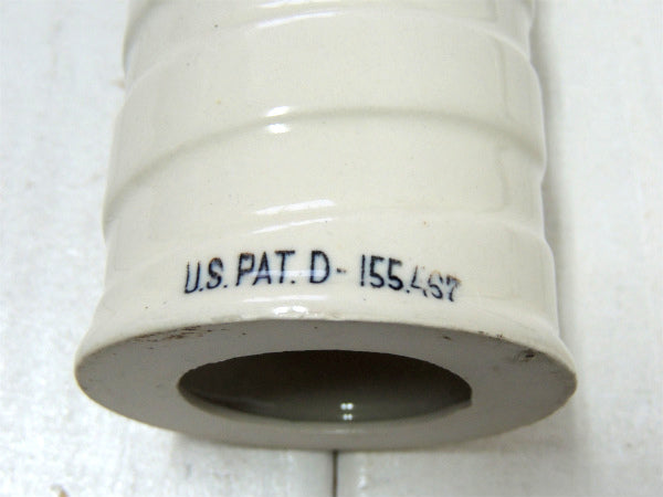 BLADES・BARBER 床屋 サインポール・セラミック製・ヴィンテージ・カミソリ刃入れ USA