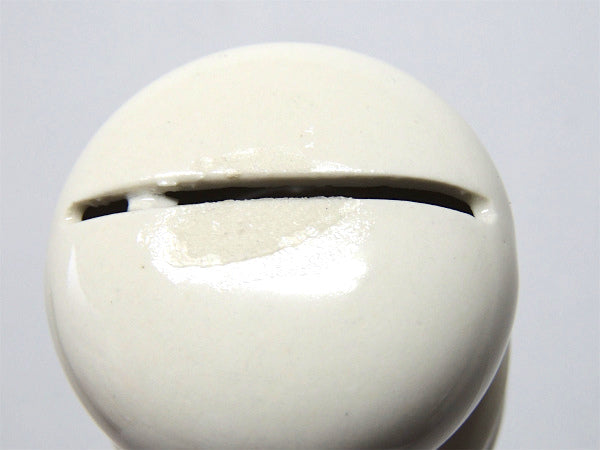 BLADES・BARBER 床屋 サインポール・セラミック製・ヴィンテージ・カミソリ刃入れ USA