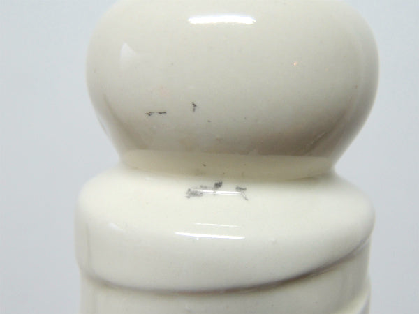 BLADES・BARBER 床屋 サインポール・セラミック製・ヴィンテージ・カミソリ刃入れ USA