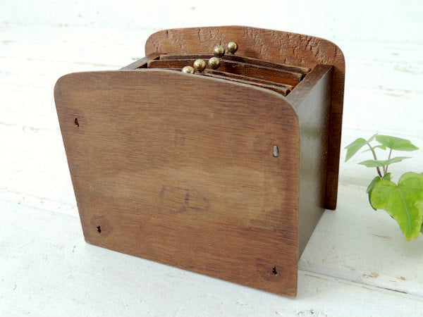 【GE TIRE・タイヤ・トラック】アドバタイジング・木製・ビンテージ・コースターセット・アメ車