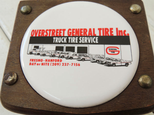 【GE TIRE・タイヤ・トラック】アドバタイジング・木製・ビンテージ・コースターセット・アメ車