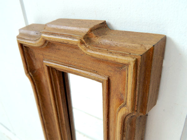 HOMCO・USA ウッド柄 ・ミッドセンチュリー・ヴィンテージ・ミラー 鏡 壁飾り ウォールデコ