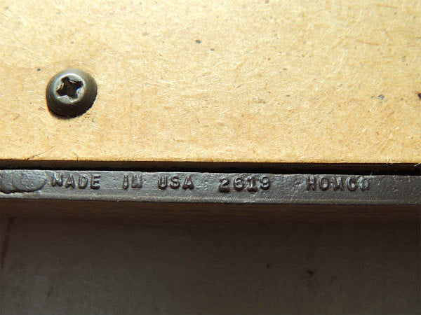 HOMCO・USA ウッド柄 ・ミッドセンチュリー・ヴィンテージ・ミラー 鏡 壁飾り ウォールデコ