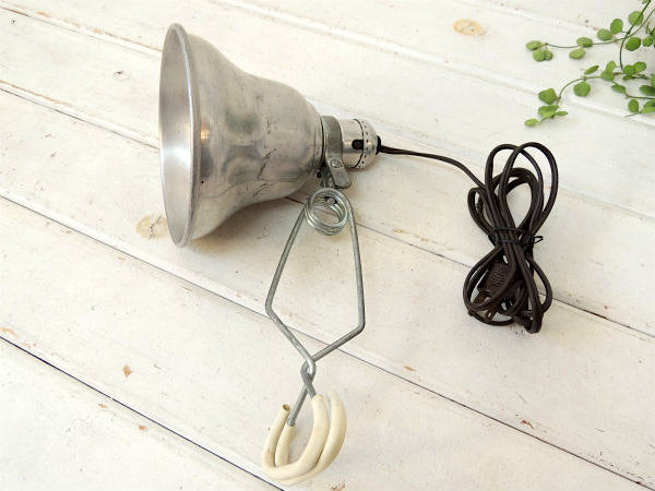 【LEVITON】USA!ブリキ製・工業系のヴィンテージ・クリップライト/ポータブルランプ/照明