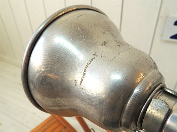 【LEVITON】USA!ブリキ製・工業系のヴィンテージ・クリップライト/ポータブルランプ/照明