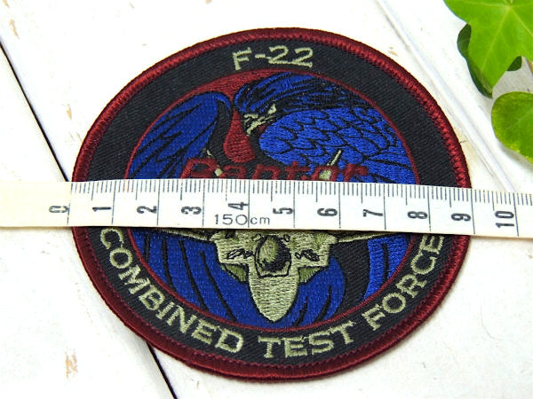 【F-22・ラプター】USA・戦闘機・エアフォース・ミリタリー・刺繍・ワッペン・ステルス機