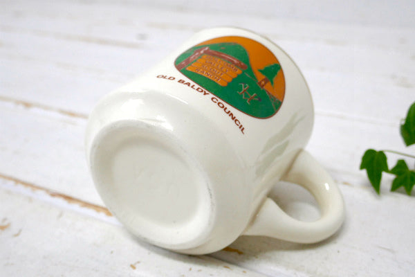 ボーイスカウト 山&木&牧場 セラミック ビンテージ マグカップ コーヒーカップ USA キャンプ