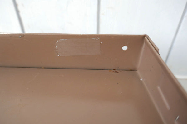 LIT-NING 工業系 メタル製 壁掛け&卓上 4段 ヴィンテージ 書類ラック ファイルラック