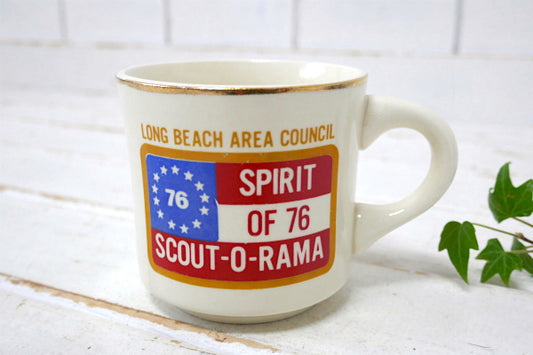 ボーイスカウト・建国200年・星条旗・セラミック製・1976年・ヴィンテージ・マグカップ USA
