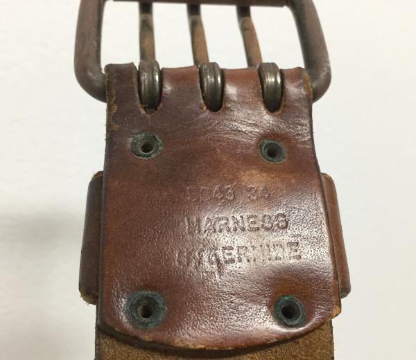 Harness Steerhide ヴィンテージ・3つ穴・OLD・レザーベルト・ベルト・古着 USA