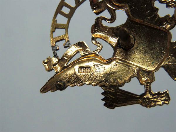 ミリタリー・イーグル ROTC・勲章・ヴィンテージ・ピンバッジ・ピンズ・アクセサリー・ゴールドトーン