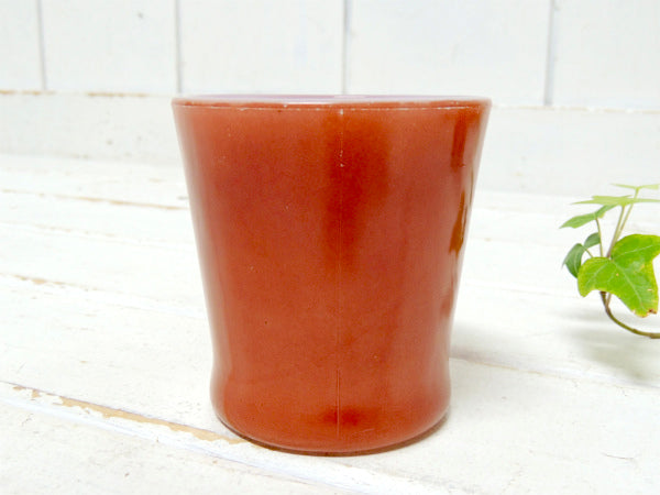 ファイヤーキング Fire King 赤茶色&栗色 60's Dハンドル マグカップ 食器