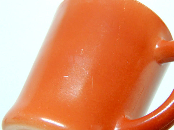 ファイヤーキング Fire King 赤茶色&栗色 60's Dハンドル マグカップ 食器