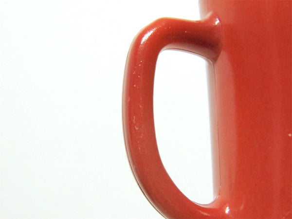 ファイヤーキング Fire King 赤茶色&栗色 60's Dハンドル マグカップ 食器