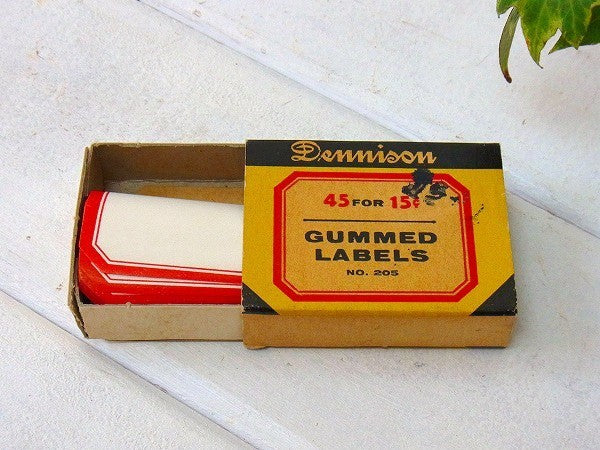 【GUMMED LABELS】箱入り・ヴィンテージ・ラベルシール/紙箱　USA