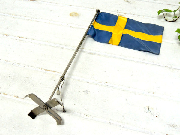 【SWEDEN・スウェーデン王国】国旗・ヴィンテージ・卓上フラッグ・旗・デスクトップ