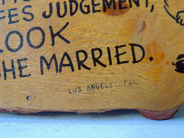 カリフォルニア・ロサンゼルス スーベニア・木の輪切りプレート・ヴィンテージ・壁飾り ウォールデコ