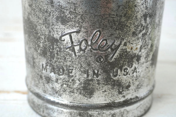 Foley シャビー ティン製 ヴィンテージ フラワーシフター 粉ふるい キッチン用品 アメリカ