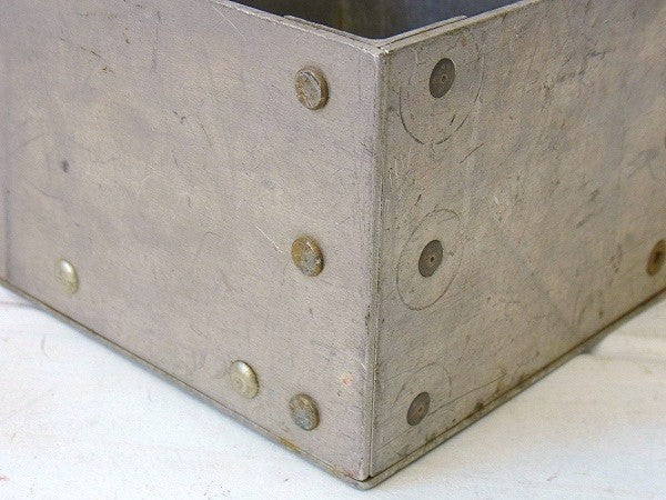 工業系・スチール製・仕切り付き・ヴィンテージ・ツールボックス/スチールバスケット　USA