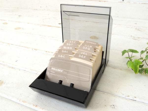 【ROLODEX】カード付き・デッドストック・ヴィンテージ・カードファイル/ファイルケース