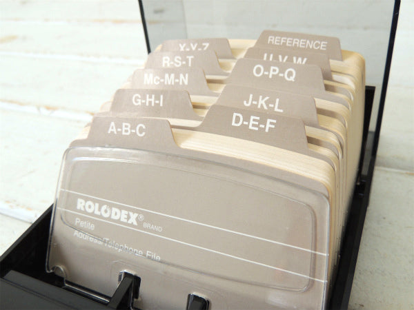 【ROLODEX】カード付き・デッドストック・ヴィンテージ・カードファイル/ファイルケース