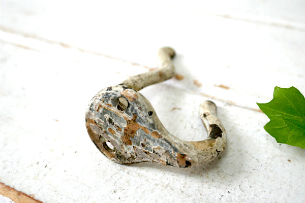 アイアン製ペンキ・ホワイト・アンティーク・ウォールフック・フック・インダストリアル・工業系