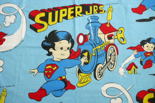 スーパージュニア スーパーマン DCコミックス 1978年 アメコミ ヴィンテージ カーテン 生地