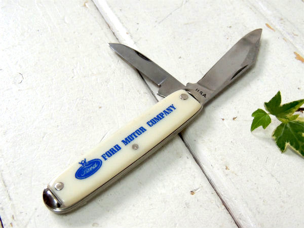Ford フォードモーター  V8 アドバタイジング ヴィンテージ ポータブル ナイフ 折り畳みナイフ　ポケットナイフ USA