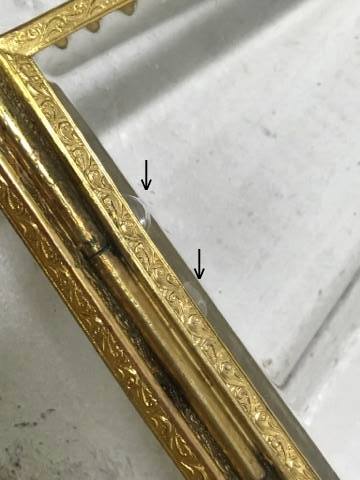 【スイス製】全面・ベベルガラス・猫脚・アンティーク・ジュエリーボックス/宝石箱/アクセサリーケース