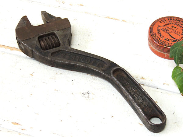 【WESTCOTT・8インチ】モンキーレンチ・USA・ヴィンテージ・工具・DIY・ハンドツール