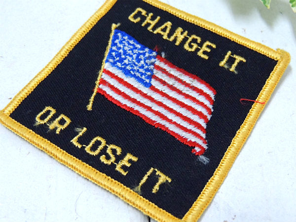 【USA・星条旗】1960~1970y・ヴィンテージ・刺繍ワッペン・ファッション