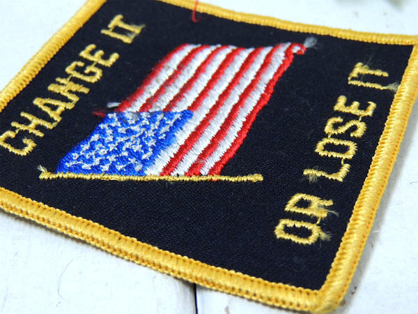 【USA・星条旗】1960~1970y・ヴィンテージ・刺繍ワッペン・ファッション