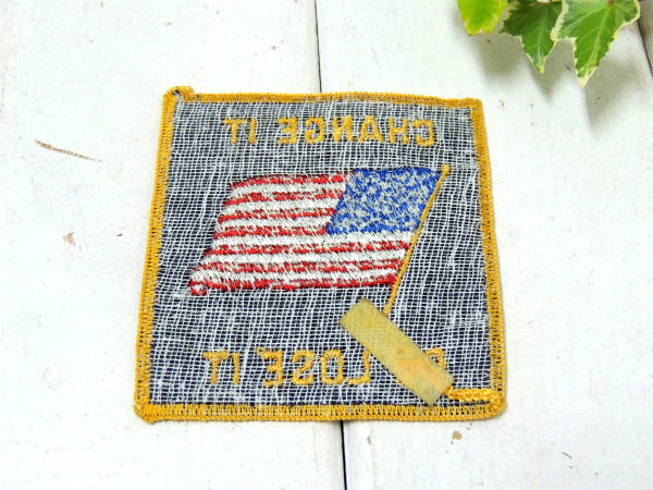 【USA・星条旗】1960~1970y・ヴィンテージ・刺繍ワッペン・ファッション