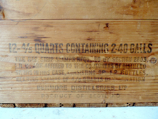 【BENMORE】CALIFORNIA・スコッチ・ウイスキー・ヴィンテージ・ウッドボックス・木箱