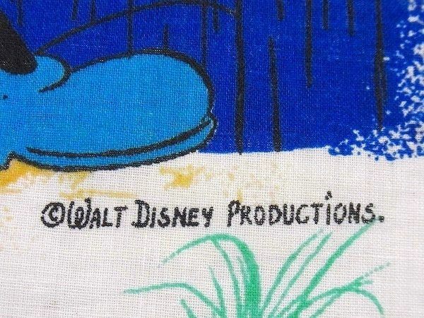 【OLDミッキーマウス】ミッキー&フレンズ・お祭り柄・ヴィンテージ・カーテン/生地/ファブリック