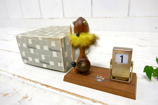 Havemann デンマーク・コペンハーゲン・衛兵モチーフ・回転式・ヴィンテージ・デスク カレンダー