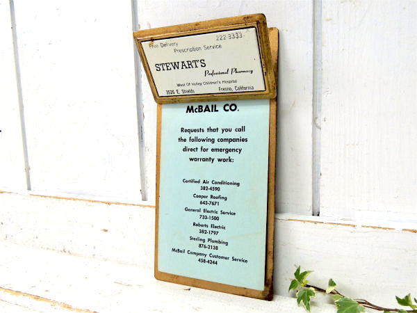 STEWART'S カリフォルニア 薬局 小児科 病院 アドバタイジング ヴィンテージ バインダー