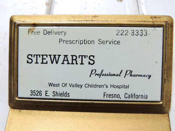 STEWART'S カリフォルニア 薬局 小児科 病院 アドバタイジング ヴィンテージ バインダー