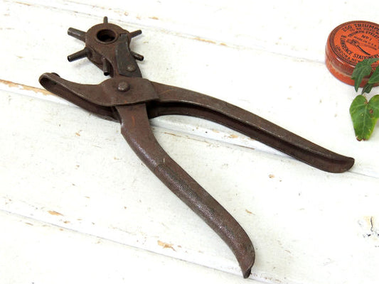 FULTON・MADE IN USA・レザーホールパンチ・革・ヴィンテージ・工具・レザー道具