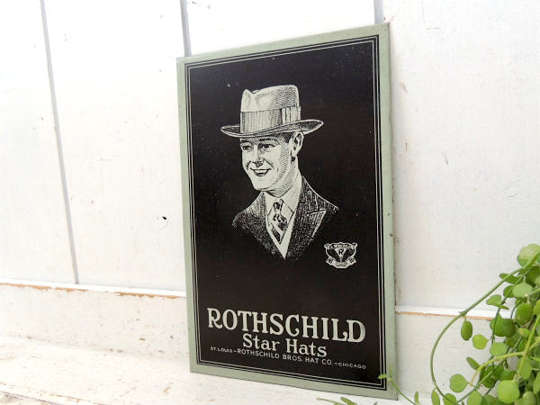 【ROTHSGHILD BROS HAT】帽子・アドバタイジング・アンティーク・壁飾り・サイン・看板