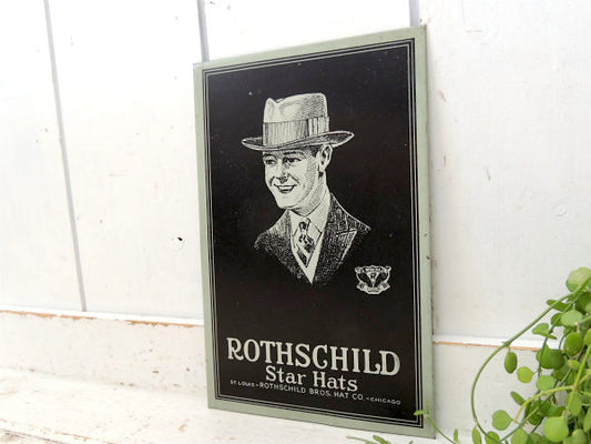 【ROTHSGHILD BROS HAT】帽子・アドバタイジング・アンティーク・壁飾り・サイン・看板