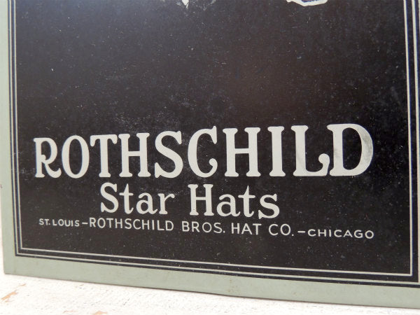 【ROTHSGHILD BROS HAT】帽子・アドバタイジング・アンティーク・壁飾り・サイン・看板