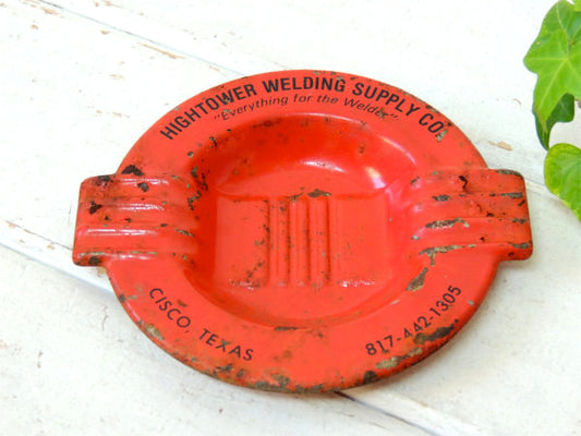 【HIGHTOWER WELDING SUPPLY】TEXAS・ティン・ビンテージ・灰皿・アシュトレ