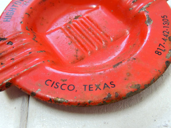 【HIGHTOWER WELDING SUPPLY】TEXAS・ティン・ビンテージ・灰皿・アシュトレ