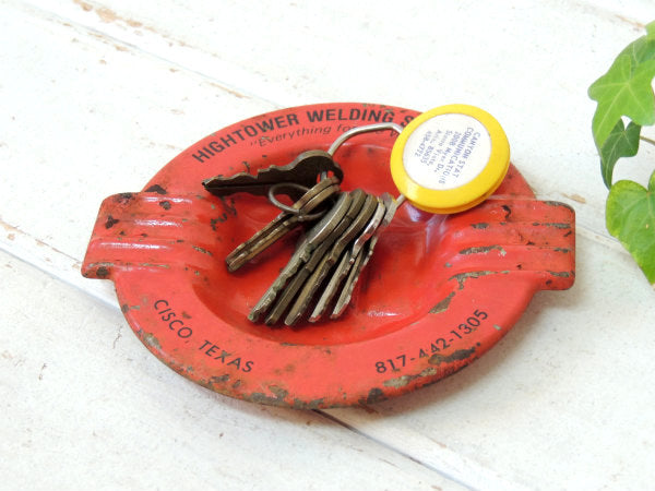 【HIGHTOWER WELDING SUPPLY】TEXAS・ティン・ビンテージ・灰皿・アシュトレ