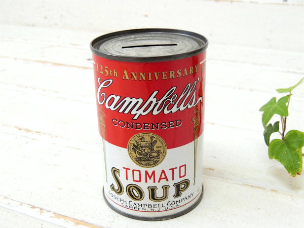 【キャンベルスープ】125周年記念・ノベルティ品・トマトスープ缶・貯金箱/コインバンク USA