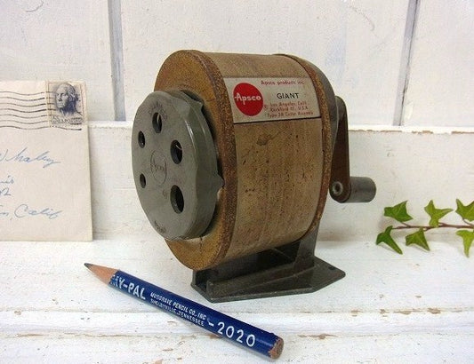 【APSCO GIANT】アンティーク・ペンシルシャープナー/鉛筆削り/文房具 USA