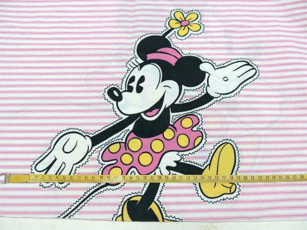 ミニーマウス 可愛いフリル付き・ヴィンテージ・ピロケース 枕カバー USA