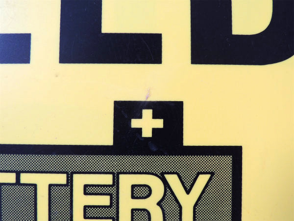 NEED HELP STOP&CHARGE・ビンテージ・常備品・両面 看板・USA・アメ車・サイン